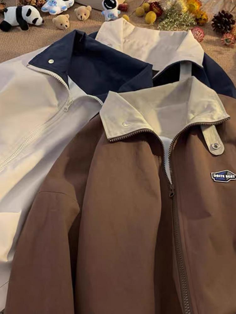 Baseballjacke im amerikanischen Stil für Jungen, Frühling und Herbst, neu, BF-Lazy-Stil, dünne Jacke, lässiges Oberteil