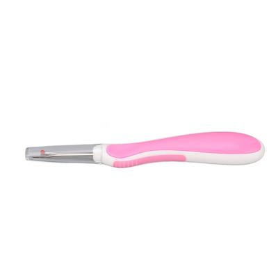 Tagliacuciture Manico Ergonomico in Silicone Risparmio di Lavoro Rimozione Punti di Cucito Scucitore di Filo Roseo