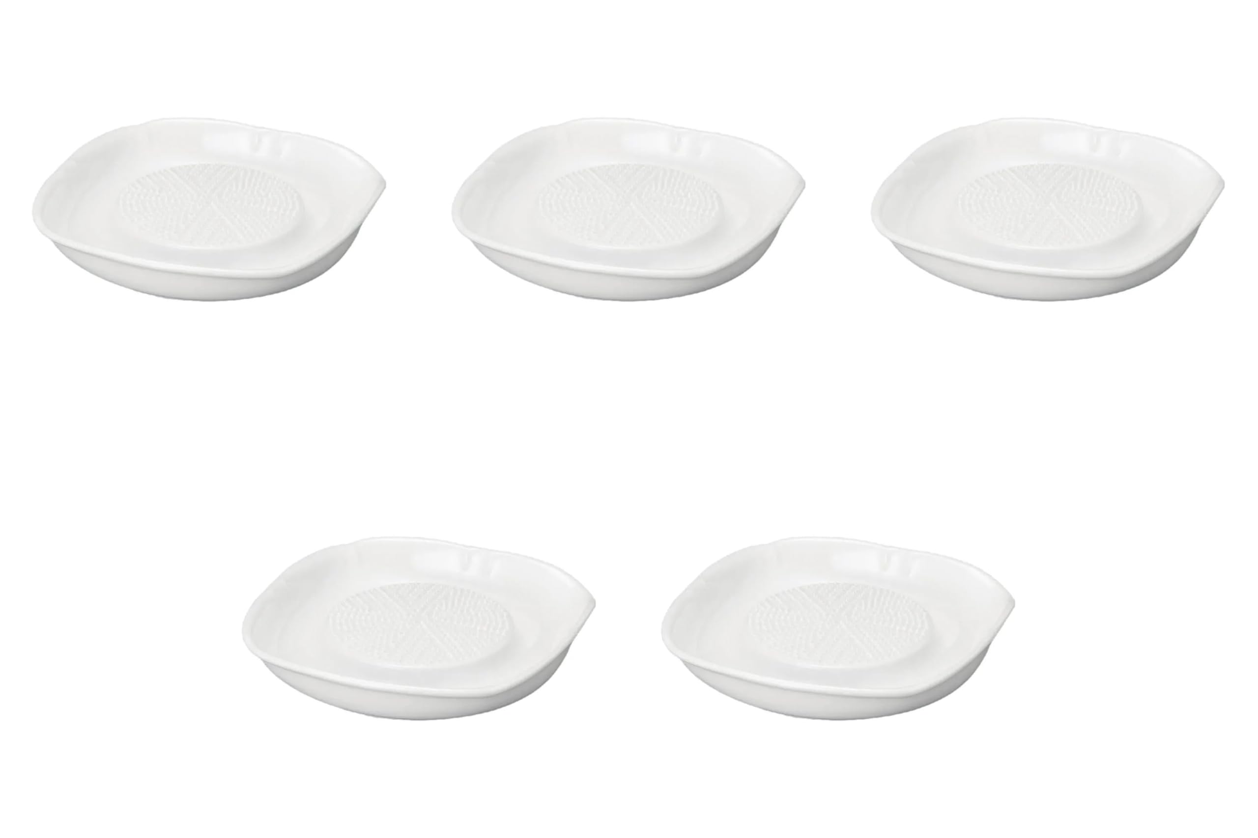 

Set of 5 White Graters x x Reinforced Made in Japan by Setomonohonpo Non-Slip (Large) [17.2 17.2 3cm] Mortar, Porcelain,