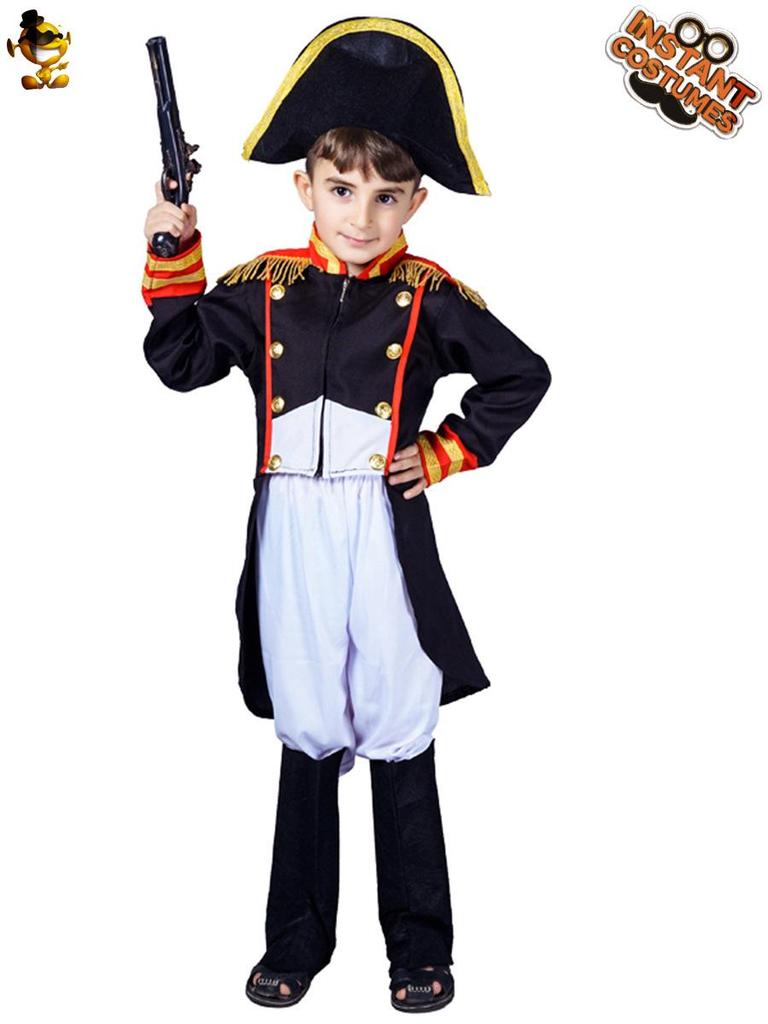 Costume da Napoleone per Bambini Giacca Lunga per Halloween e Spettacoli