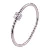 Women's Colorfast Stainless Steel Bracelet with Diamond Inlay, Exquisite High-End Design, Slim Waist, Titanium Steel.
