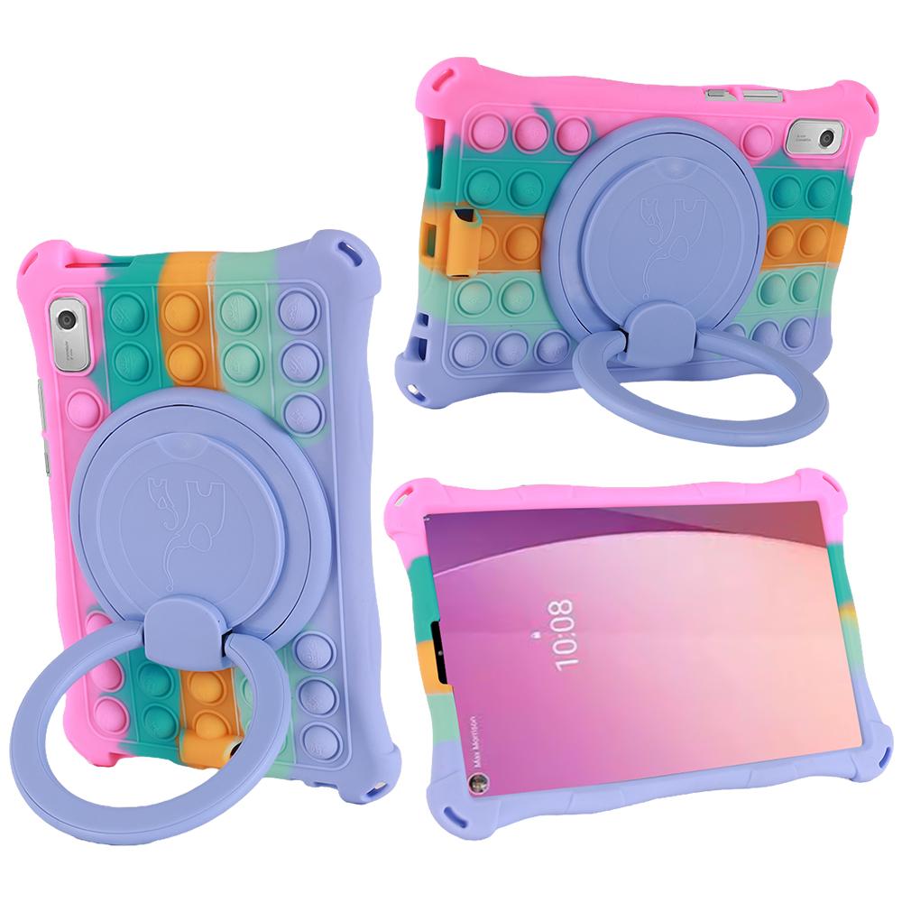 Bubble Toys Weiche Silikon Kinder Sichere Hülle Für Lenovo Tab M9 TB-310FU TB-310XU 360 Drehbarer Ständer Tablet-Hülle
