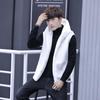 Herren Plüsch Kunstpelz Nerz Samt Kapuzen Umhang Jacke für Herbst & Winter