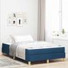 Box Spring Bed with Mattress Blue 120 x 190 cm Fabric