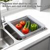 Stainless Steel Thickened Retractable Sink Drainer Rack