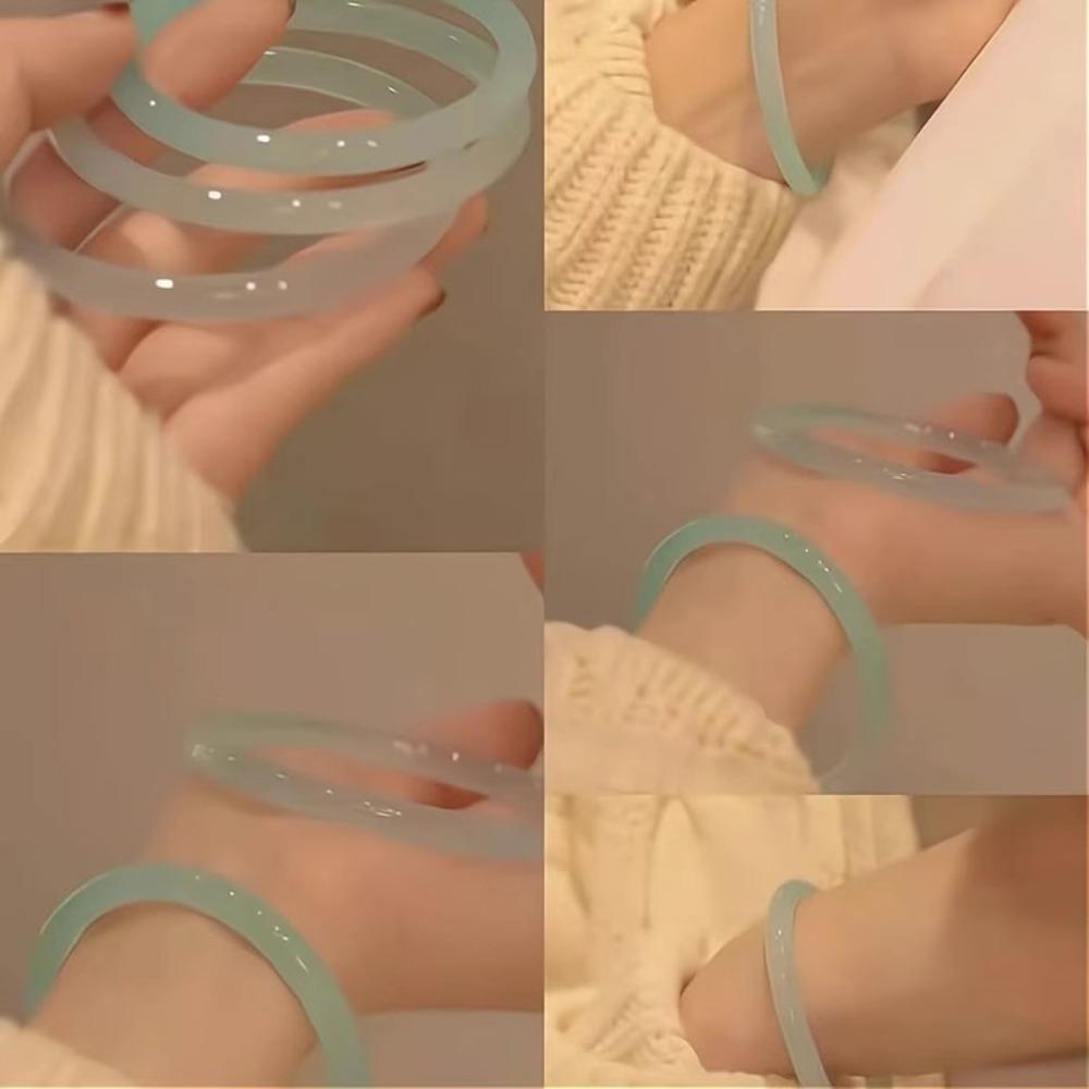 Elegant Boutique Stone Bracelet Oriental Charm Simple Glass Bracelet Women