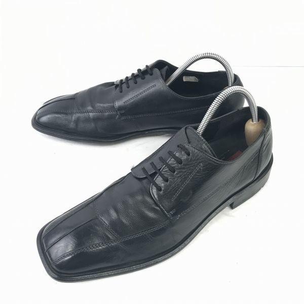 

Germany Lloyd Heavy Leather Swirl Moc 26 Black Dress Shoes Business