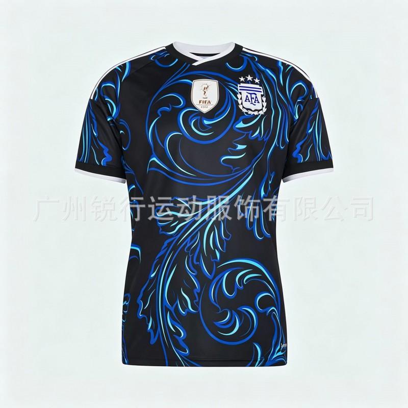 Argentina 2026 Away Soccer Jersey Messi 10 Fan Short Sleeve Top Men Sports Team Shirt