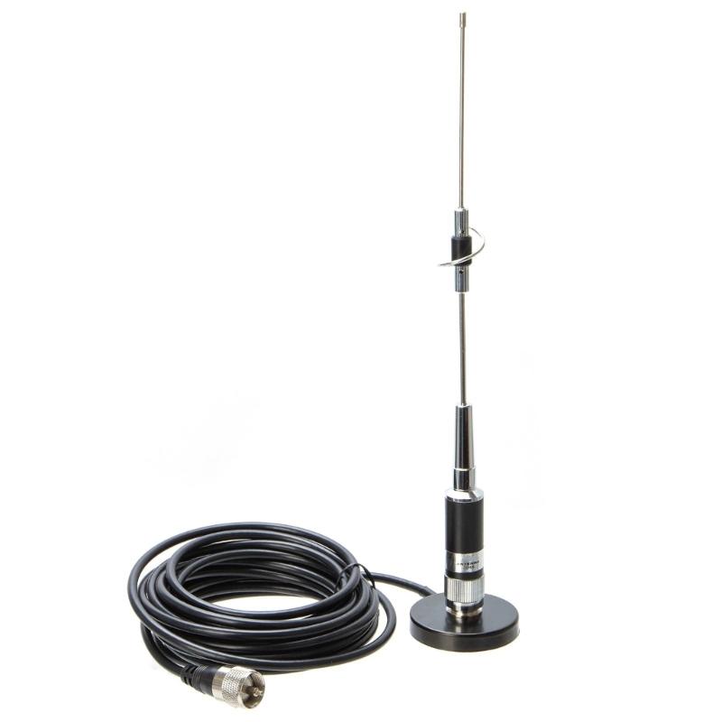 Double Band CR-77 Antennas with PL259 Connector & Small Magnetic Base Mini Magnetic Mount for Professional Communication