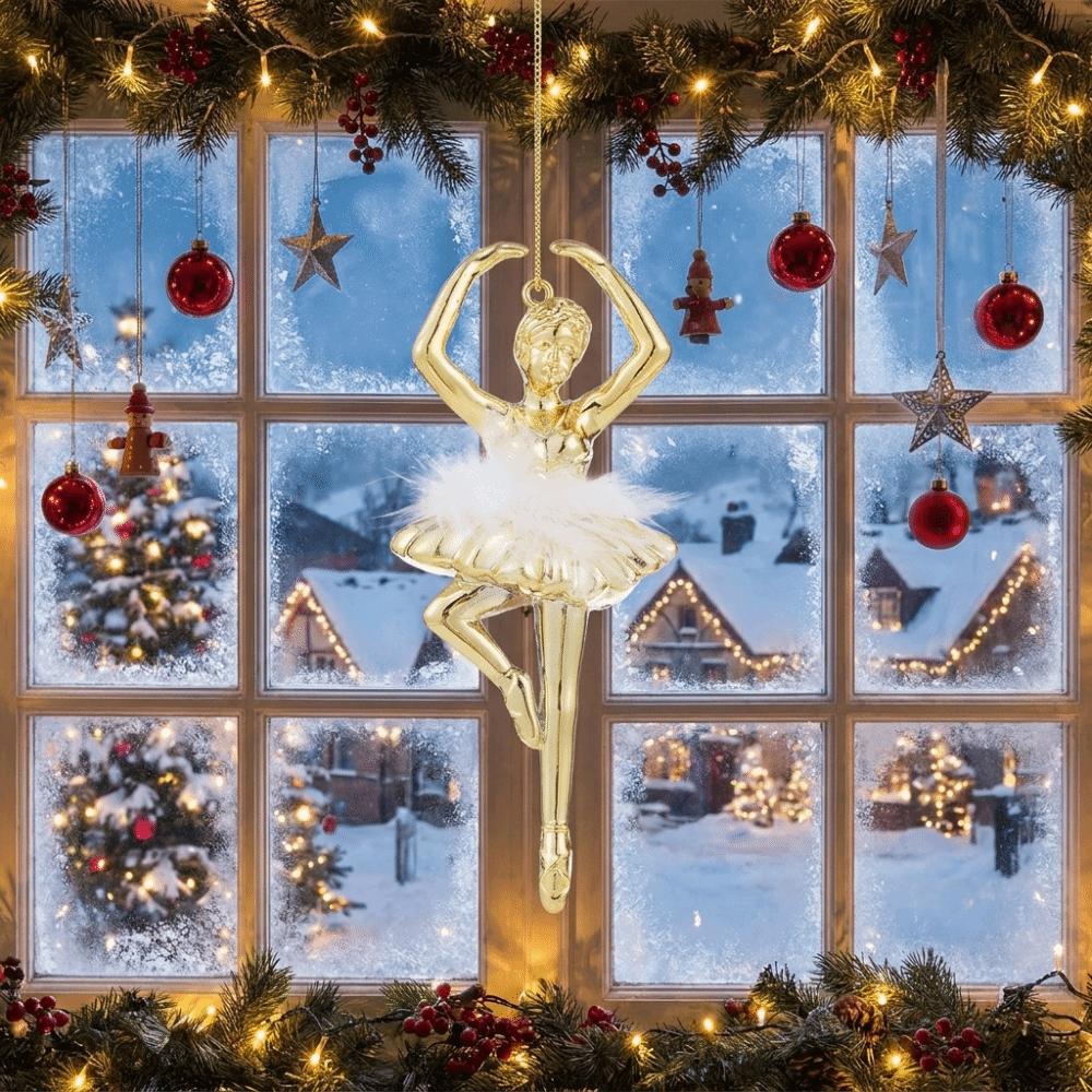 DIY Weihnachtsbaum-Hängeornament Kunststoff Weihnachten Festliche Deko Feiertagsparty Zubehör