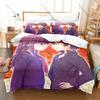 Hi Score Girl Bedding Set Duvet Cover + 2 Pillowcases Retro Arcade Game Haruo Akira 90s Nostalgic Anime Soft Pastel Bedroom