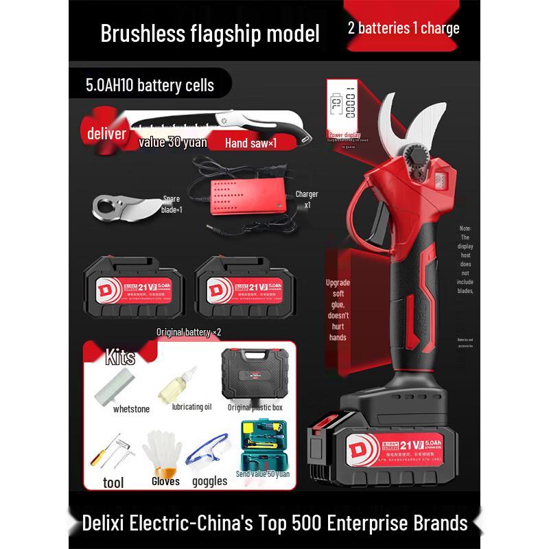 Бесщеточные электрические секаторы WBT Delixi Штепсель CN (адаптер в комплекте)