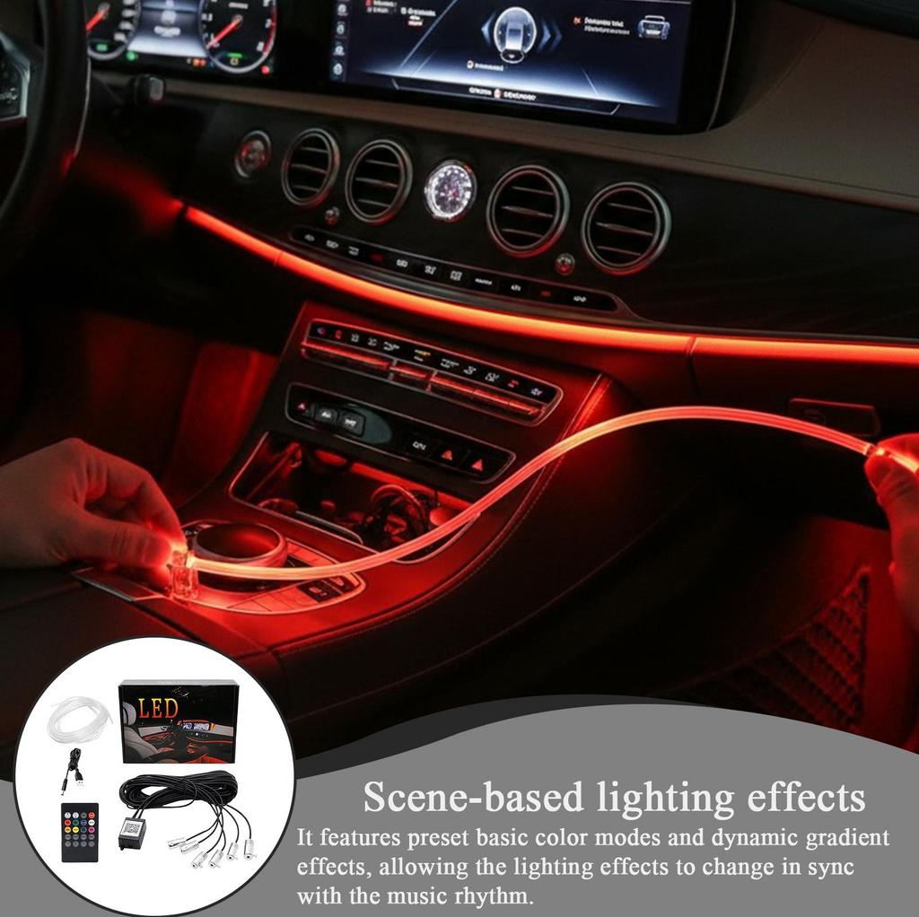 Car Led Strip Lights 26.25ft APP Control Ambient Lighting Smart LED Car Lights Interior For Men Women Truck Trailer Vehicles