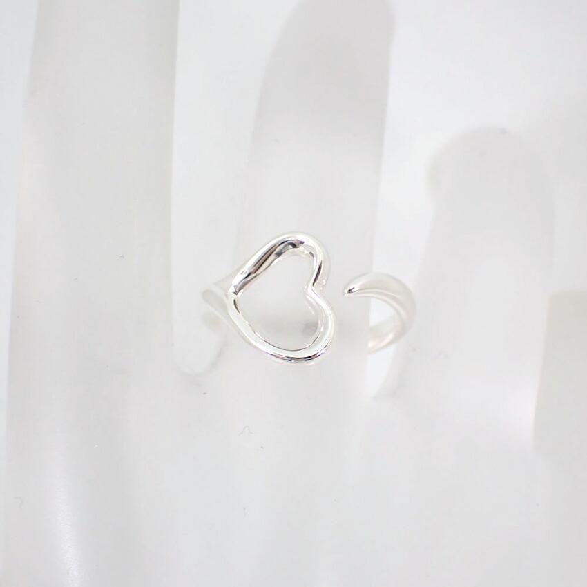 [Used] TIFFANY 925 Open Heart Ring / Size 9 / G511-20