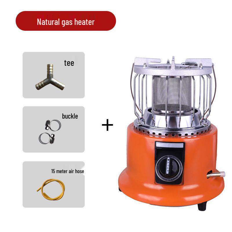 Multifunctional Outdoor Gas Heater & Ice Fishing Stove - Natural & Liquefied Gas, Rapid Heating, Energy-Saving