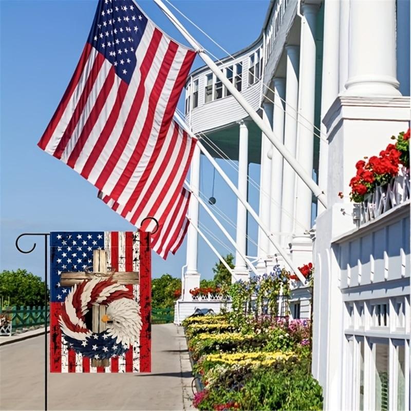 American Garden Flag Independence Memorial Day Yard Flag Outdoor Decorations