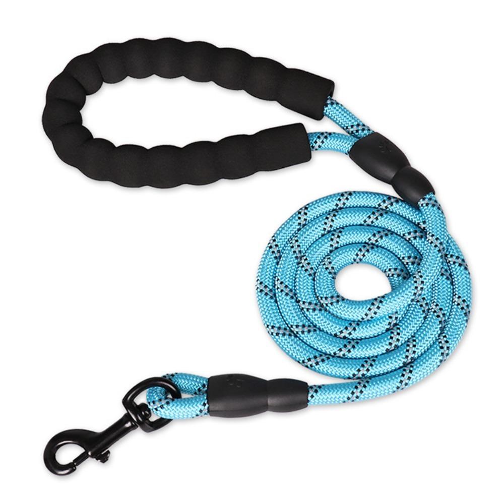 

Reflective Dog Leash Pet Leash, Durable High Visibility Reflective Design,Heavy Duty Anti-Pull Sturdy Pet Traction Rope Supplies 1cm 1M небесно-голубой