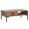 Coffee Table 90x50x35 Cm Solid Pine Wood