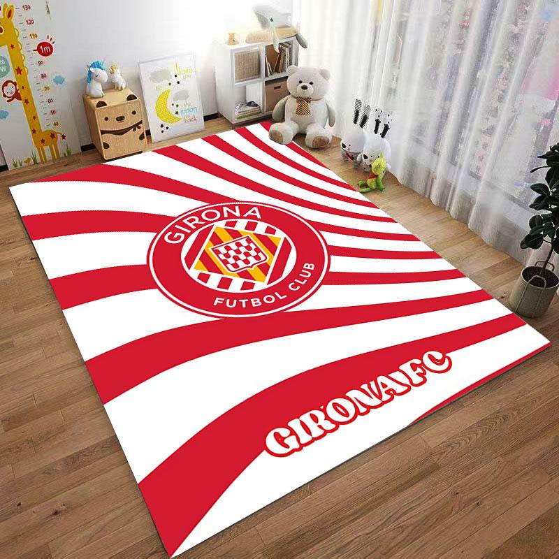 Girona FC Logo Carpet Design suitable as a non-slip mat for the living room or bedroom sofa