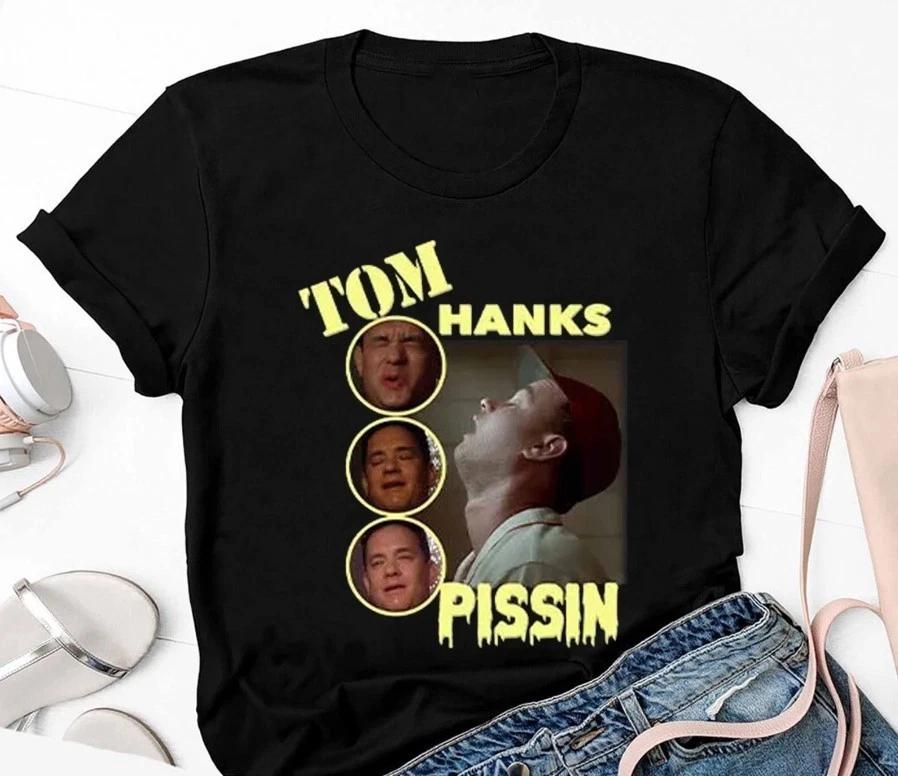 Tom Hanks Pissin 100% Cotton T-shirt Mens Womens Tees Top XL