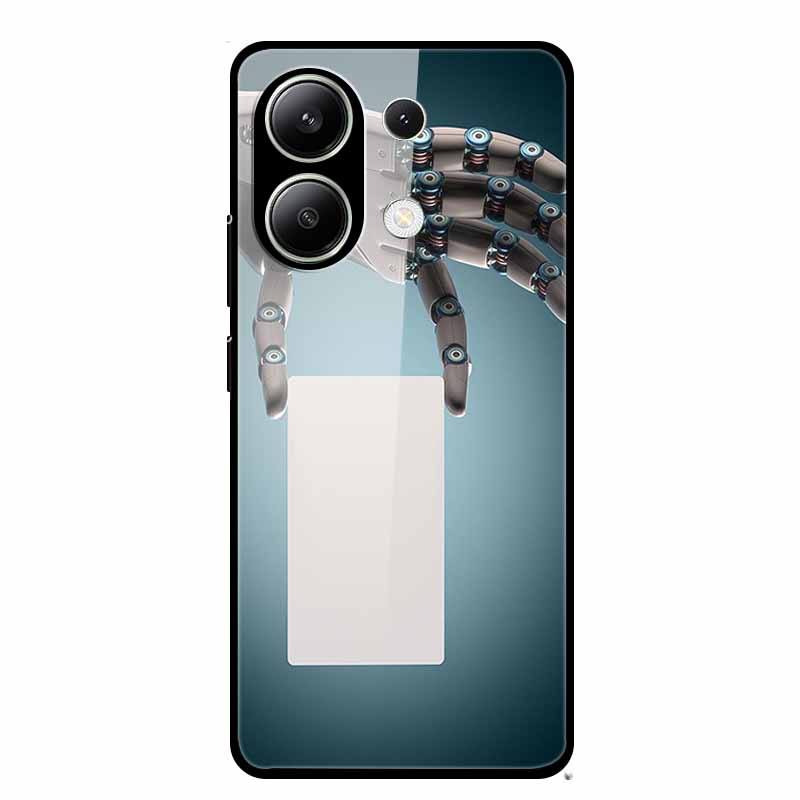 Glass Case For Xiaomi Redmi Note 13 Case Soft Bumper Tempered Glass Hard Back Cover For Redmi Note 13 Pro Phone Case Funda Coque