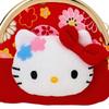 Sanrio Hello Kitty Clasp Wallet ( Japanese Style Face ) Japan NEW