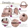 Angel Moon Women's Business Tote Bag, 3-Piece Set, Mini Bag, Card Case, Crossbody Bag, Casual, Formal, Simple Design, Sturdy Divider, Non-Slip,