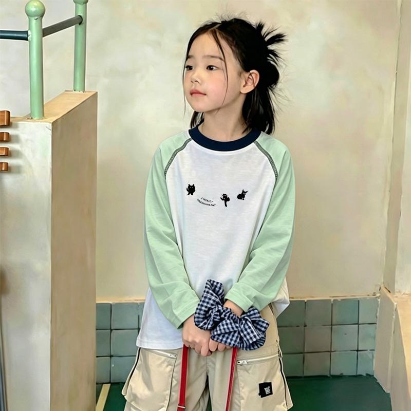 Girls' Long-Sleeve Sun Protection Top – 2026 Summer Collection, Medium & Large, Round Neck Air Conditioning Shirt.