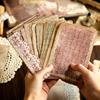 50 sztuk wystrój w stylu vintage materiały do ​​scrapbookingu papier Combo zestaw DIY śmieci dziennik kolaż Album fotograficzny Retro papier w tle