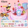Kids Simulation Diy Birthday Cake Toy Pretend Kitchen Birthday And Christmas Party Gift Creative Triple Layers Cake Toy