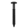 18Pcs Vinyl Shutter Fasteners Plastic Shutter Screws Exterior Window Shutter Spike Loks for Installing Decorative Exterior Shutters