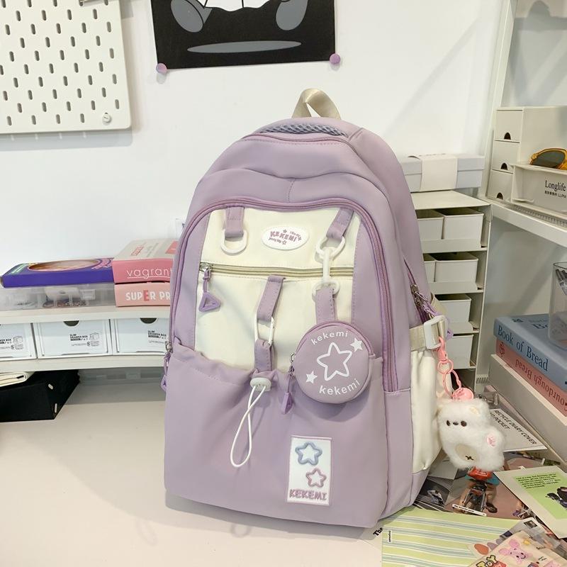 Student Backpack New Style Middle School Backpack for Women Large Capacity School Bag High Value Travel Bag Women Backpack