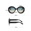 Oversized Round Sunglasses Women  Luxury Brand Design Vintage Windproof Oval Sun Glasses for Female Trendy Big Frame Shades