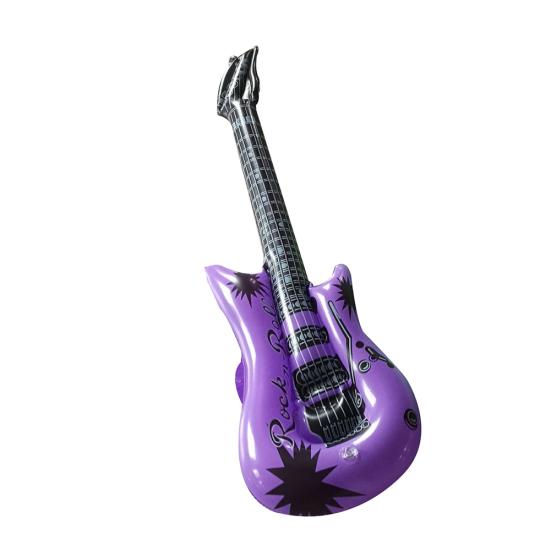 PVC Inflatable Guitar Microphone Lute Musical Instrument Kids Toy Party Props