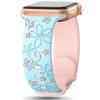Bauhinia Floral Laser-Engraved Silicone Band for Apple Watch