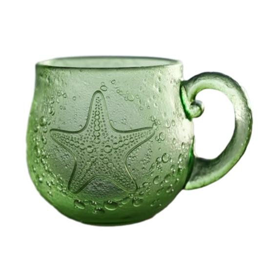 Ocean Themed Resin Mug Handmade Coffee Tea Mug Colorful Gradient Art Craft Cup Unique Gift for Home Office Use