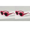 123Pcs Fashionable Oval Frame Glasses With Retro Academic Style Suitable For Street Pography And As A Holiday Gift