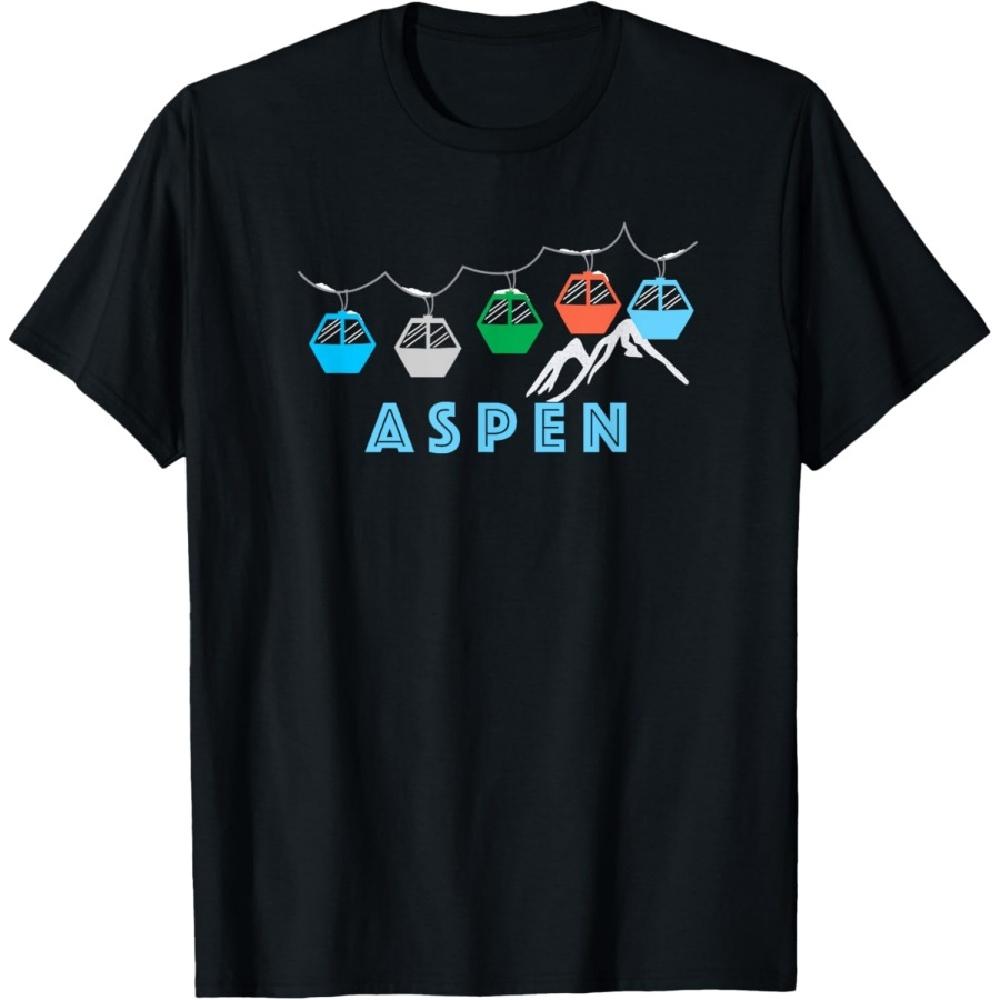 

Aspen Ski Mountain Gondola - Aspen, Colorado T-Shirt S