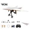 Indoor Outdoor Flying Toy Remote Control Paper Airplane Kit, DIY Electric RC Plane with Gyro Educational Stabilizer, Dual Propellers, Lightweight