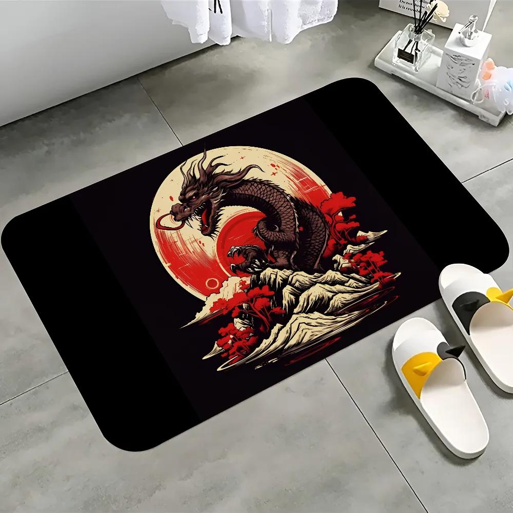 Japanese Dragon Printed Large Wall Tapestry Wall Hanging Decoration Household Decor Blanket