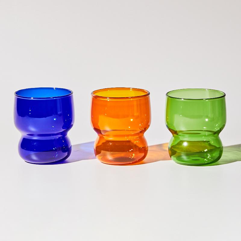 Colorful High Borosilicate Glass Milk Mug Water Cup Coffee Cup Breakfast Glasses Drinkware Coffee Mug 200ml