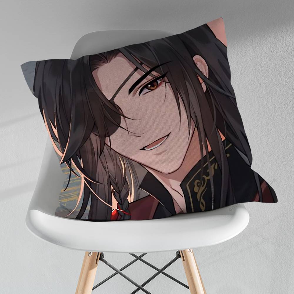 Cute Tian Guan Ci Fu Credit Pillowcase for Sofa Room Office Decor Printing  Merchandise AllMatch Cushion Cover
