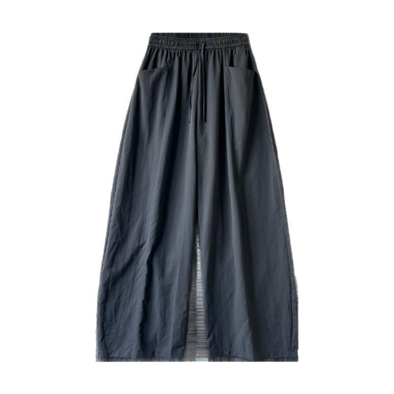 Women High Waist Quick Dry Wide Leg Sports Pants Casual Loose Straight Trousers Fall