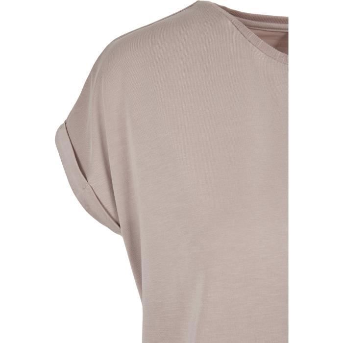 T-shirt femme - Urban Classics - Modal - Rose - Manches courtes - Coupe loose