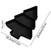 Creative Christmas Tree Shape Tray Plastic Compartmented Fruit Plate Candy Snacks Nut Tray Home Christmas Party Dessert Plate
