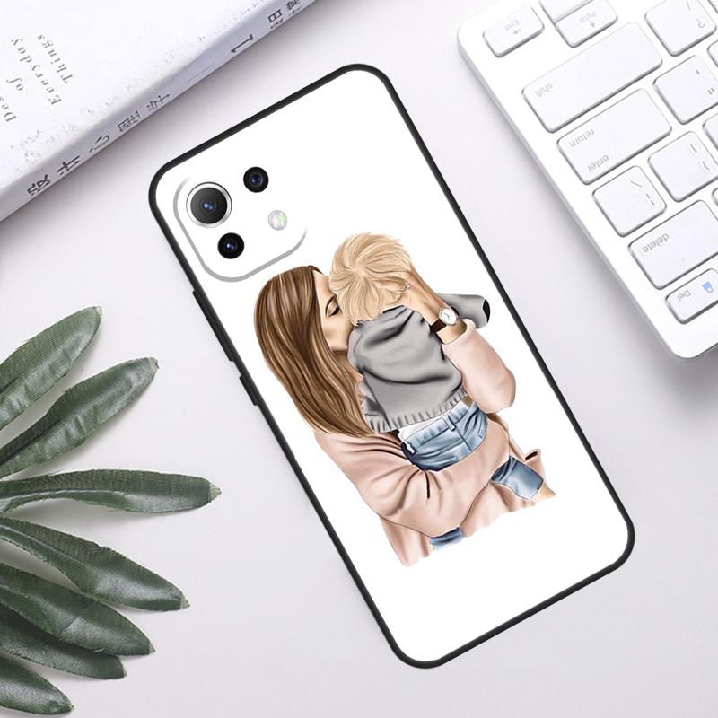 Mom Daughter Girl Son Dad Case For POCO F5 X3 X5 Pro F3 F4 GT M5s C40 Back Cover For Xiaomi 13 12 Lite 11T 12T Pro 12X