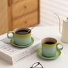 OLOEY Striped Ceramic Travel Mug
