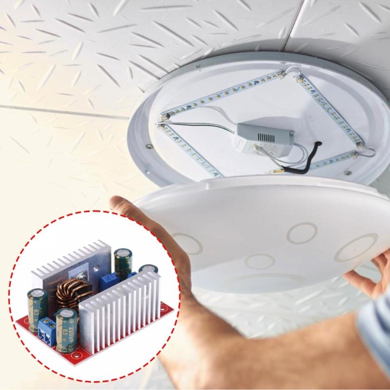 Hochleistungs 400W 15A Aufwärtswandler 8,5-50V auf 10-60V Einstellbare Spannungen Aufladen Aufwärtsmodul für LED-Licht