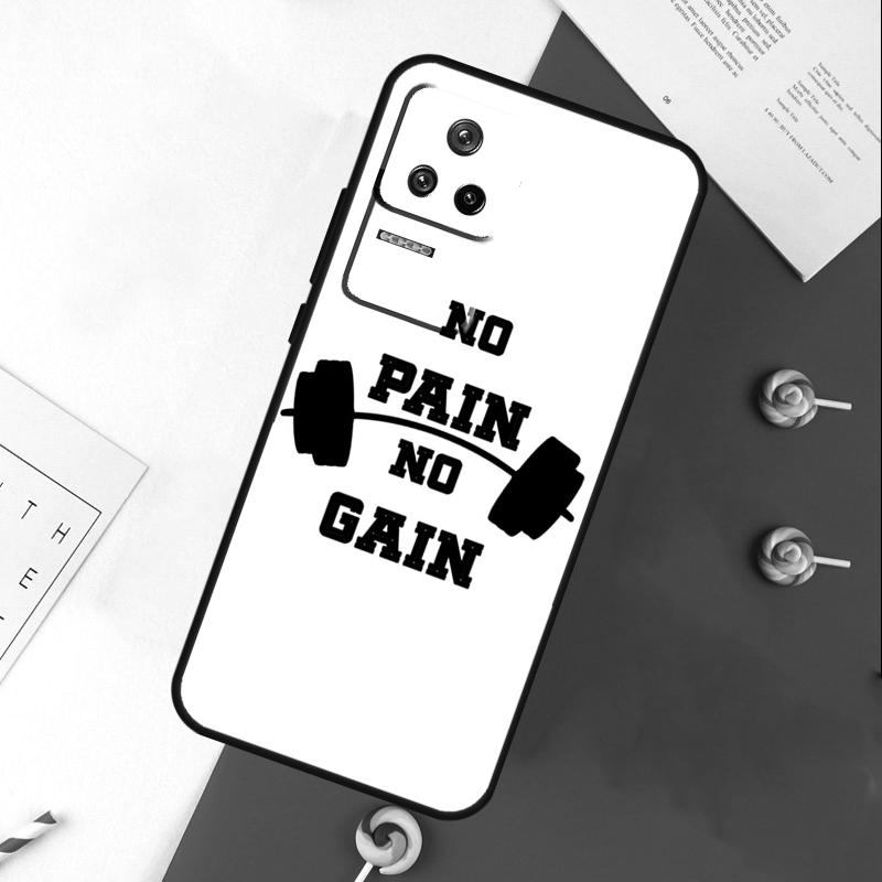 No pain no gain Cover For Xiaomi 14T 11T 12T 13T Pro 13 14 15 Ultra POCO X7 Pro X3 X5 X6 F5 F6 M6 Pro Case