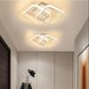 LED Ceiling Lamp Black White Modern Chandelier for Corridor Balcony Bedroom Living Room Aisle Indoor Home Decor Lighting 110-220V